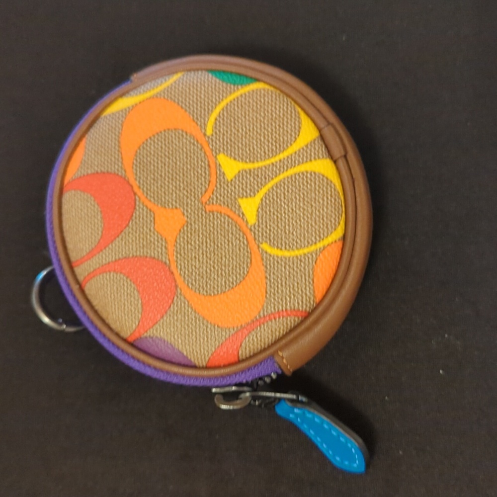 Coach Rainbow Coin Pouch